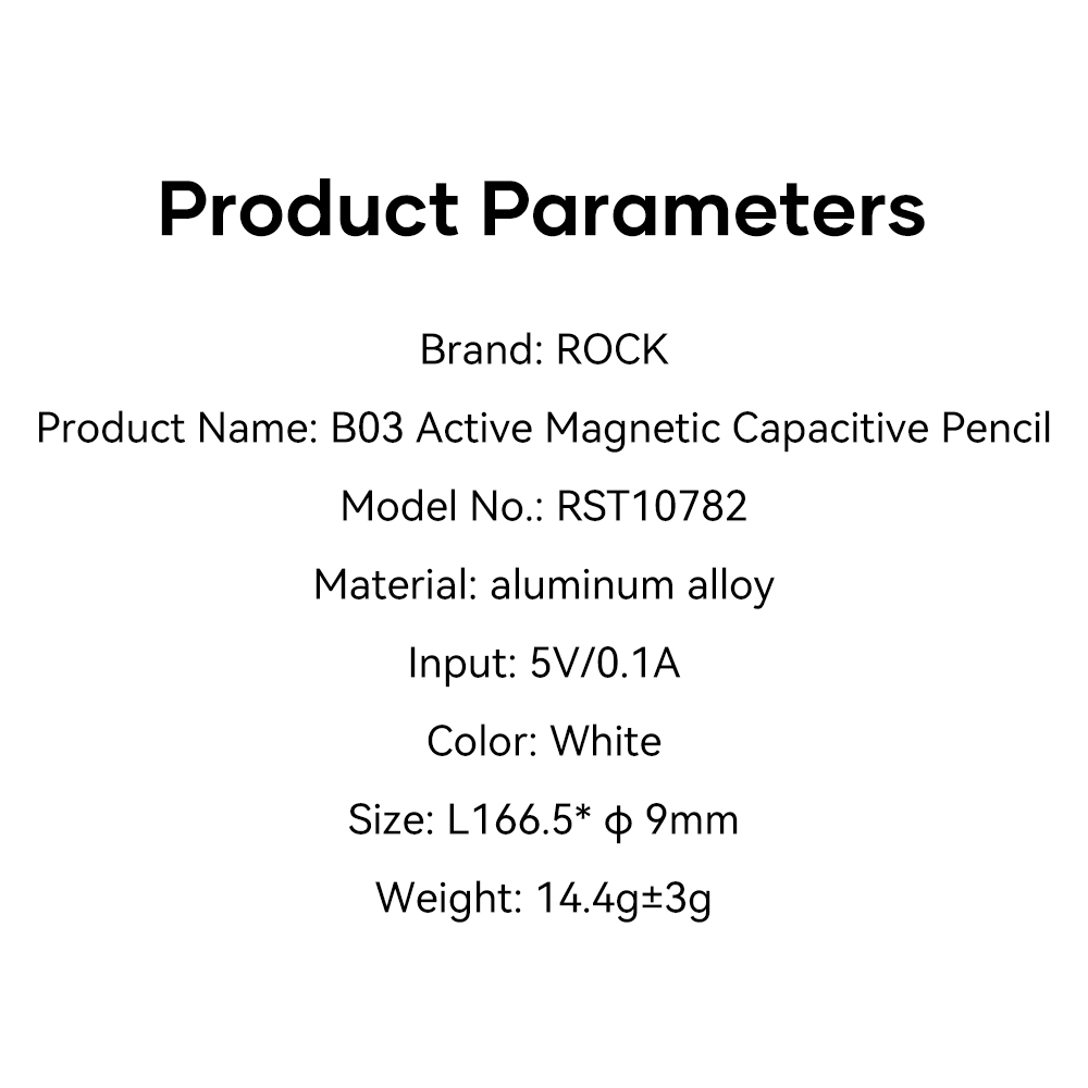 REGO Communication Sdn Bhd - Rock Space | ROCK B03 Active Magnetic Capacity Pen For iPad