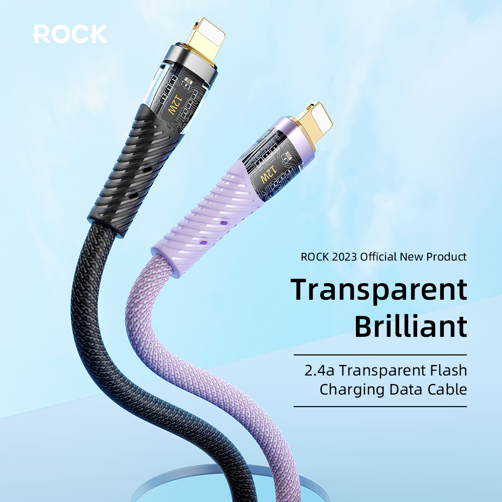 REGO Communication Sdn Bhd - Rock Space | ROCK Z21 Transparent Lightning Cable