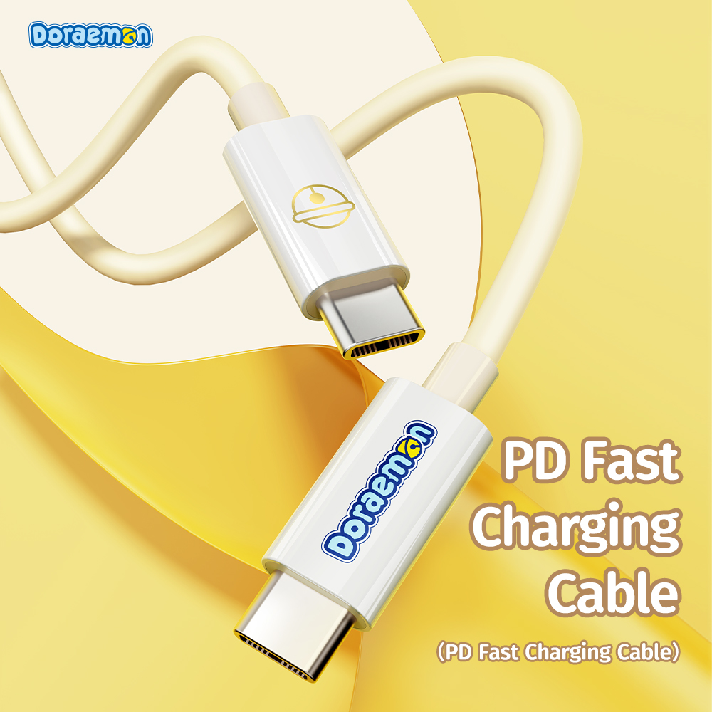 ROCK Doraemon USB Type C Lightning Fast Charge Cable