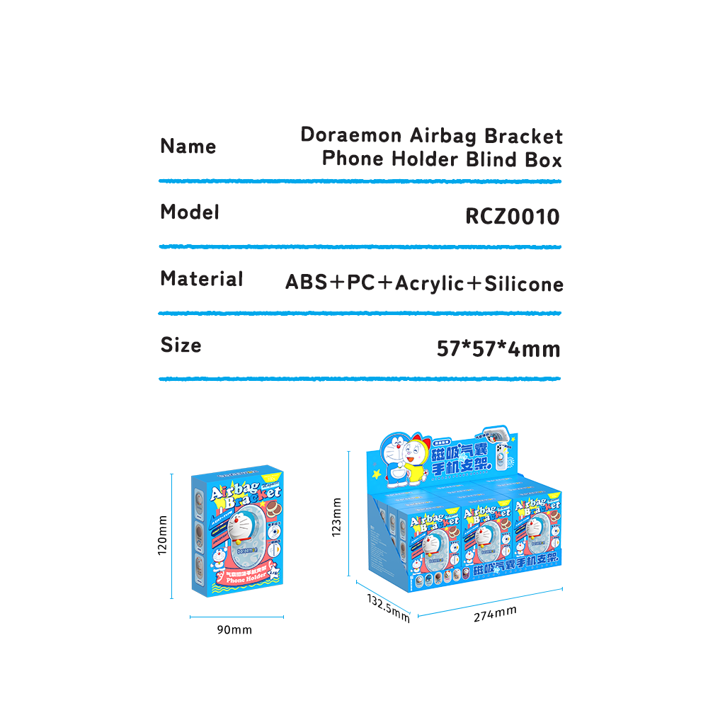 REGO Communication Sdn Bhd - Rock Space | ROCK Doraemon Blind Box Airbag Bracket Phone Holder