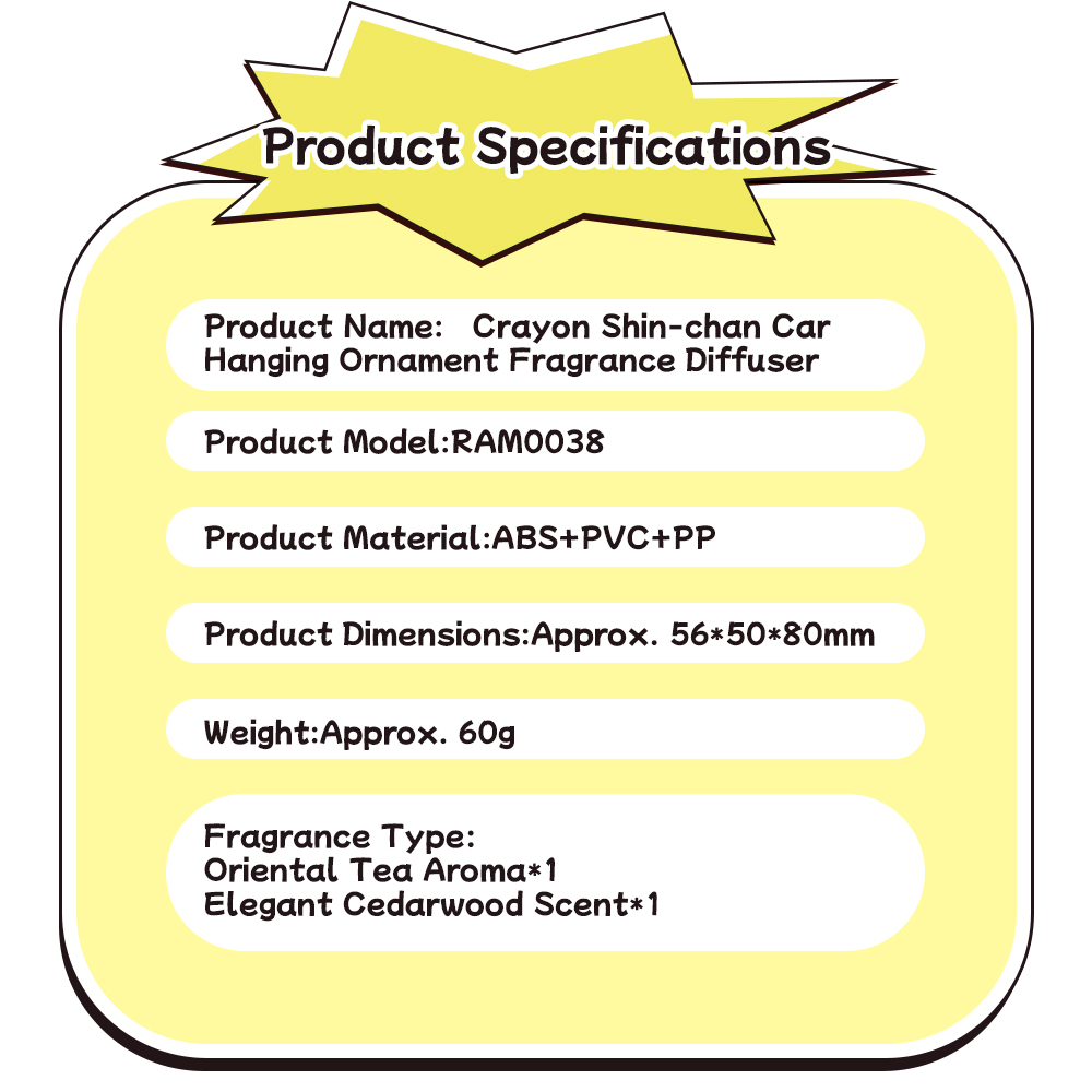 REGO Communication Sdn Bhd - Rock Space | ROCK Crayon ShinChan Car Hanging Ornament Fragrance Diffuser