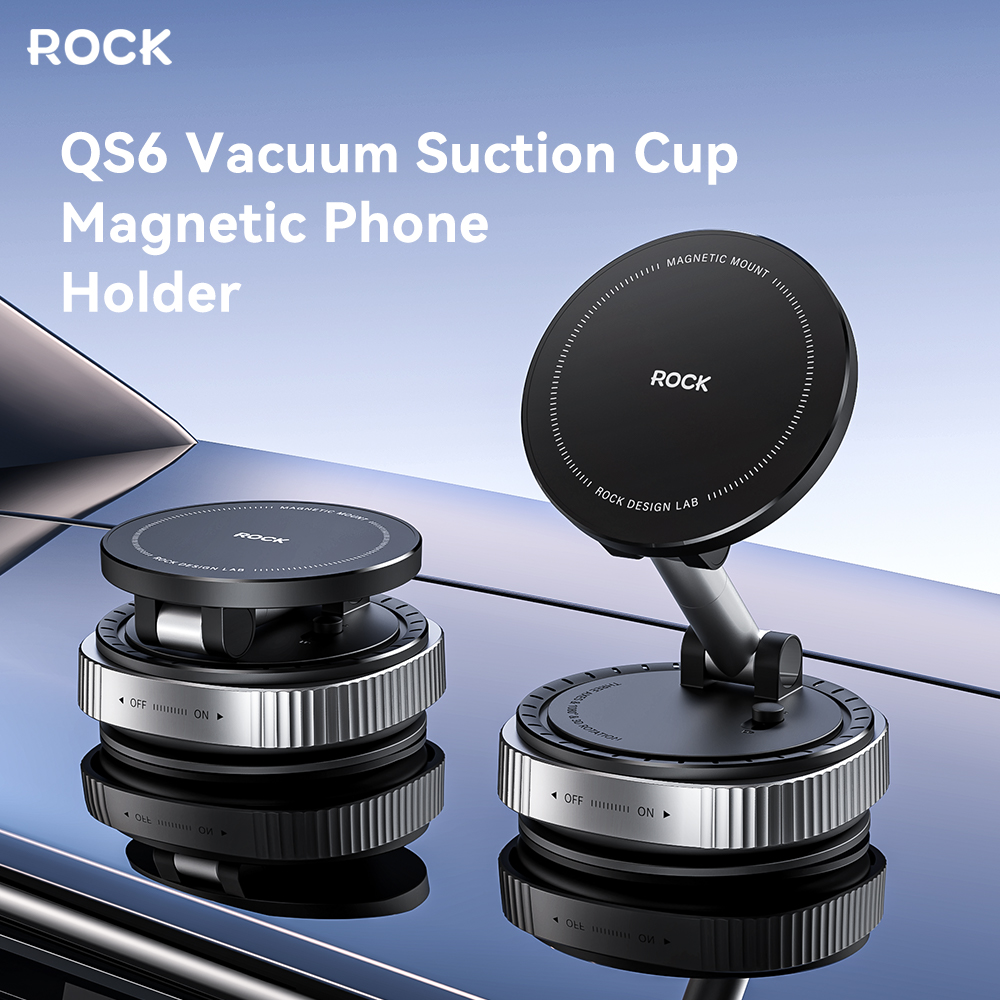 REGO Communication Sdn Bhd - Rock Space | ROCK QS6 Vacuum Suction Cup Magnetic Phone Holder