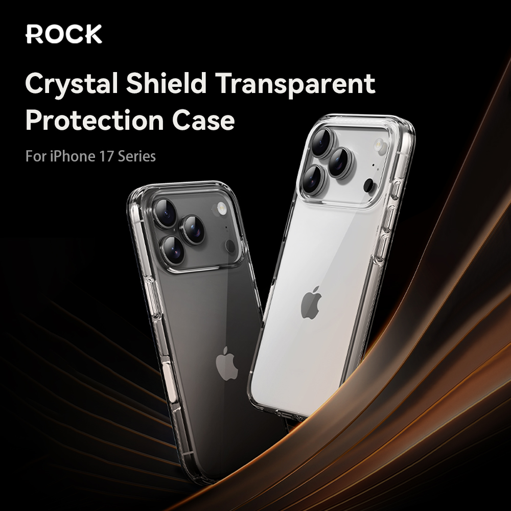 REGO Communication Sdn Bhd - Rock Space | ROCK Crystal Shield Series iPhone 17/ 17 Air/ 17 Pro/ 17 Pro Max Protection Case