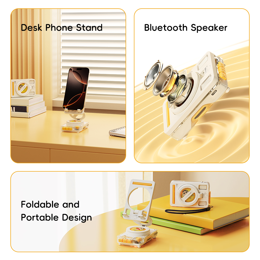 REGO Communication Sdn Bhd - Rock Space | ROCK Crayon ShinChan Bluetooth Speaker with Phone Stand