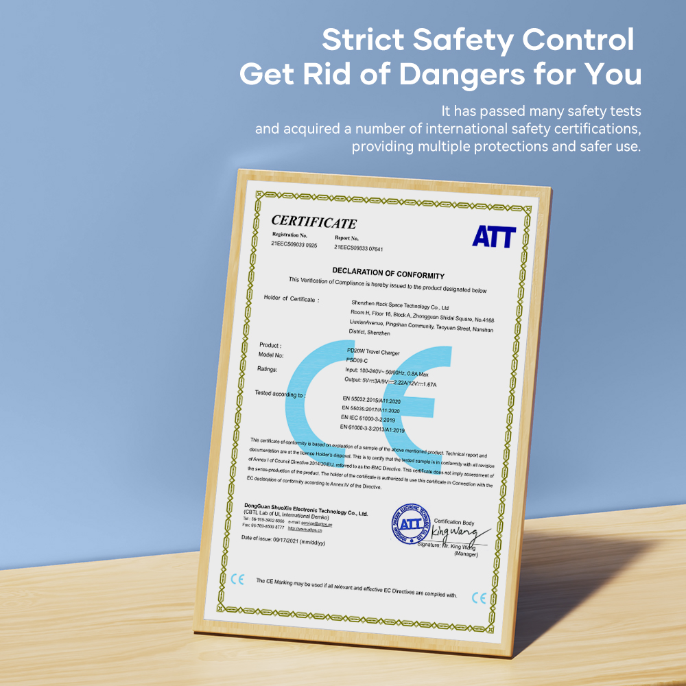 REGO Communication Sdn Bhd - Rock Space | ROCK T70 PD 20W Travel Charger