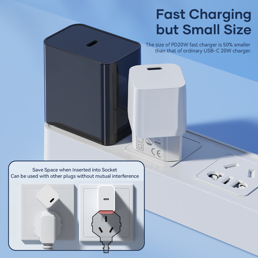 REGO Communication Sdn Bhd - Rock Space | ROCK T70 PD 20W Travel Charger