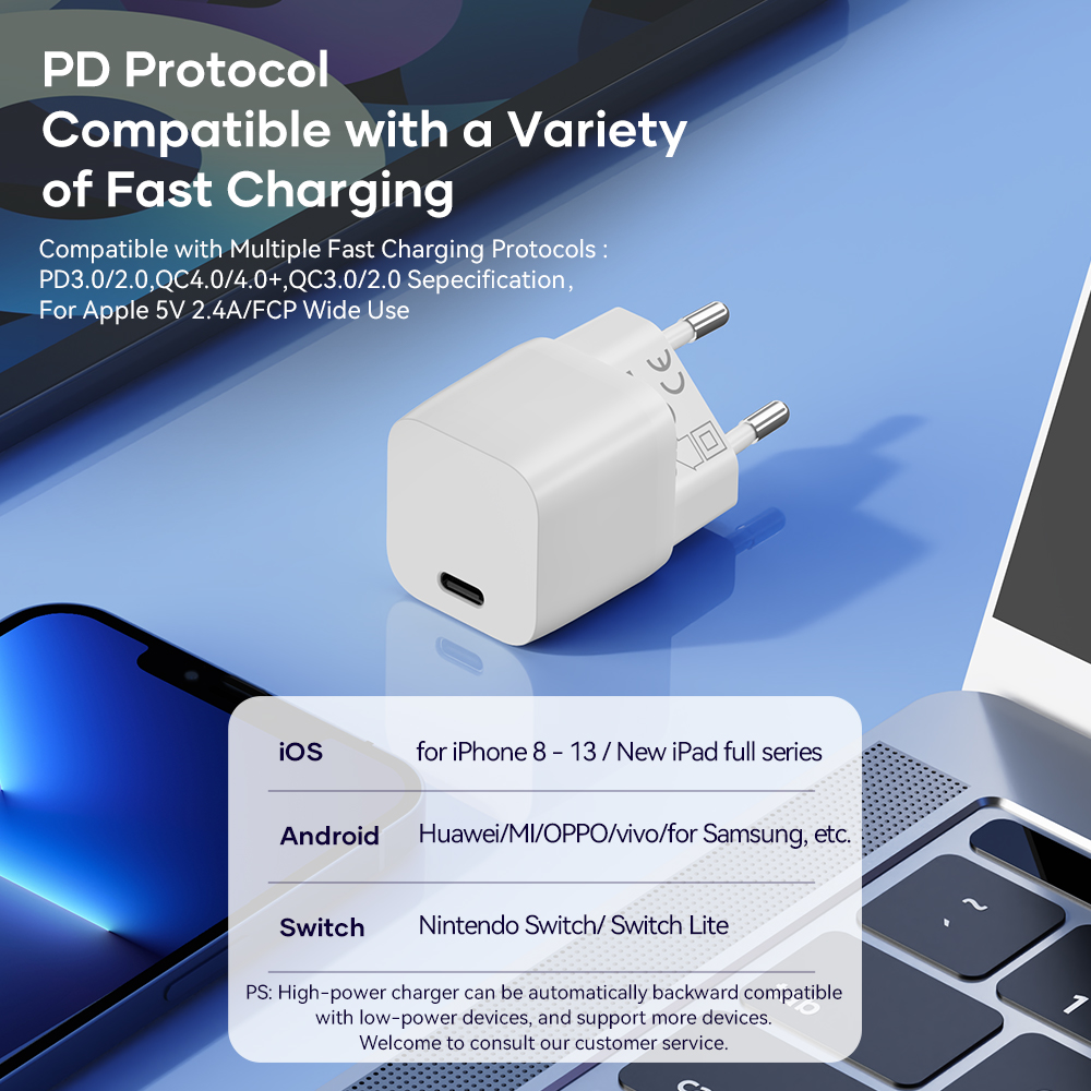 REGO Communication Sdn Bhd - Rock Space | ROCK T70 PD 20W Travel Charger