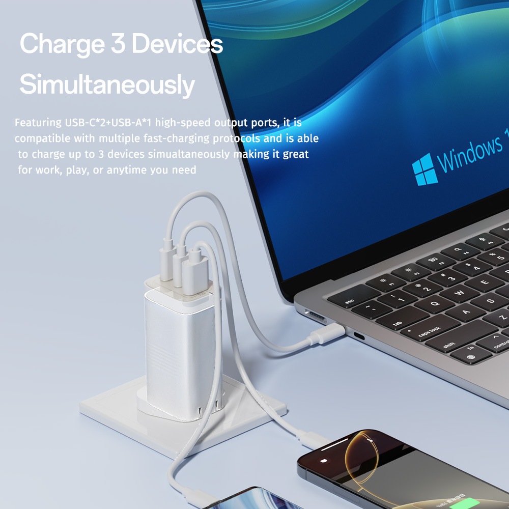 REGO Communication Sdn Bhd - Rock Space | ROCK Ice²Cube 65W GaN Wall Charger