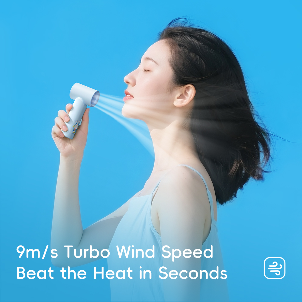 REGO Communication Sdn Bhd - Rock Space | ROCK Doraemon Mini Handheld High-Speed Fan