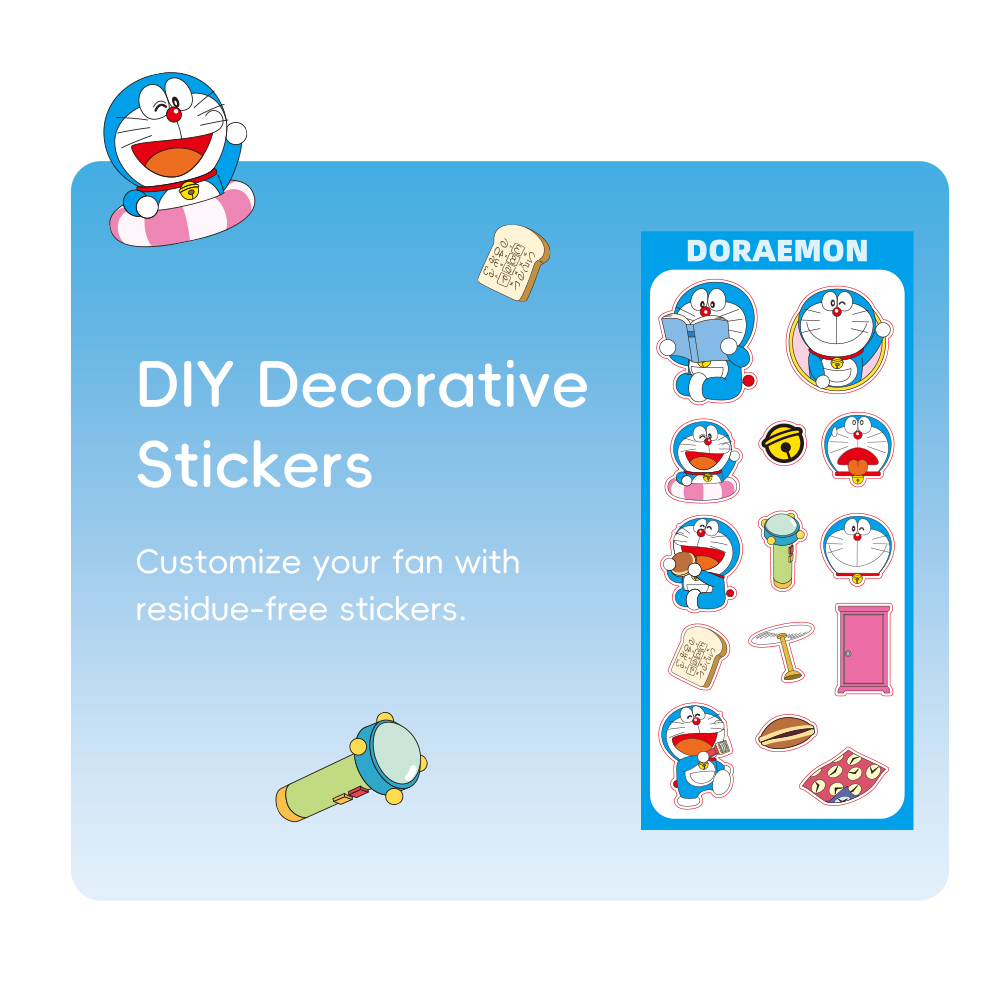 REGO Communication Sdn Bhd - Rock Space | ROCK Doraemon Mini Handheld High-Speed Fan