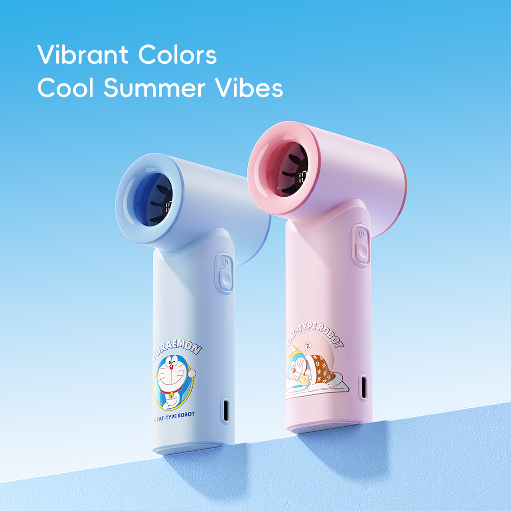 REGO Communication Sdn Bhd - Rock Space | ROCK Doraemon Mini Handheld High-Speed Fan