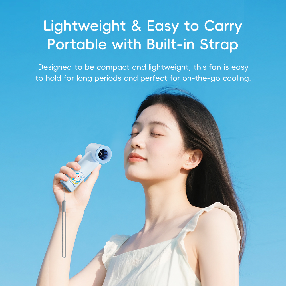REGO Communication Sdn Bhd - Rock Space | ROCK Doraemon Mini Handheld High-Speed Fan