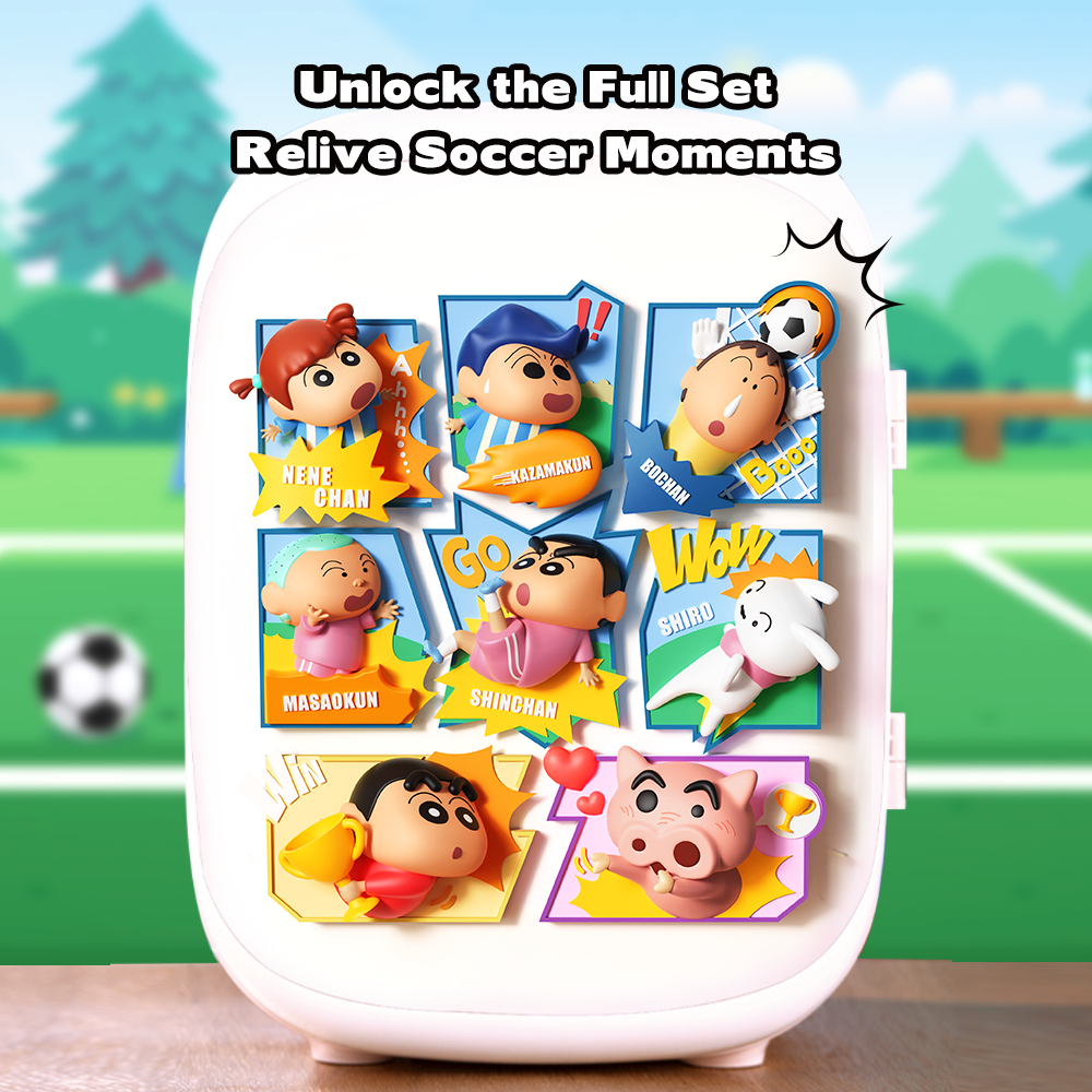 REGO Communication Sdn Bhd - Rock Space | ROCK Crayon ShinChan Soccer Frenzy Series Fridge Magnets Blind Box
