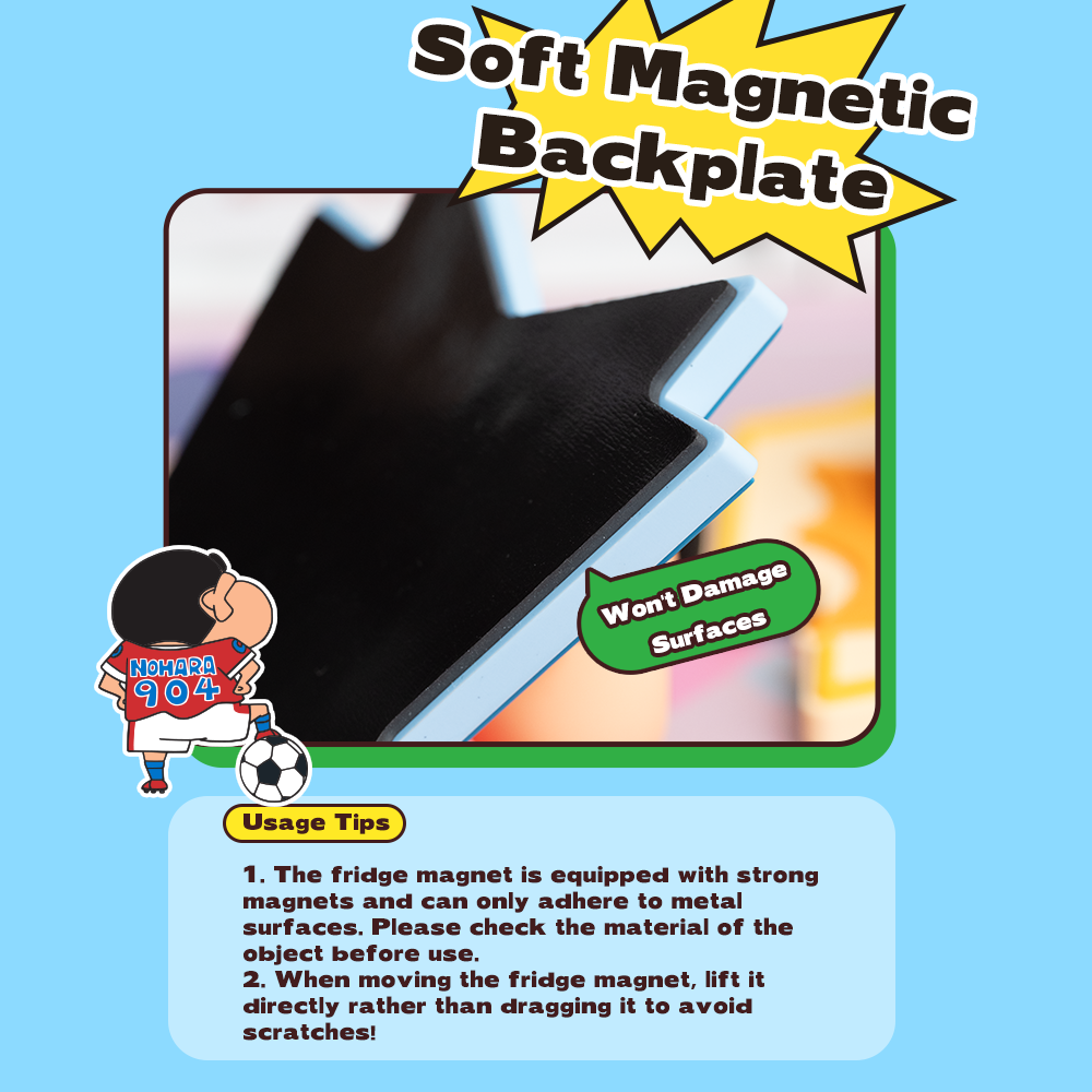 REGO Communication Sdn Bhd - Rock Space | ROCK Crayon ShinChan Soccer Frenzy Series Fridge Magnets Blind Box