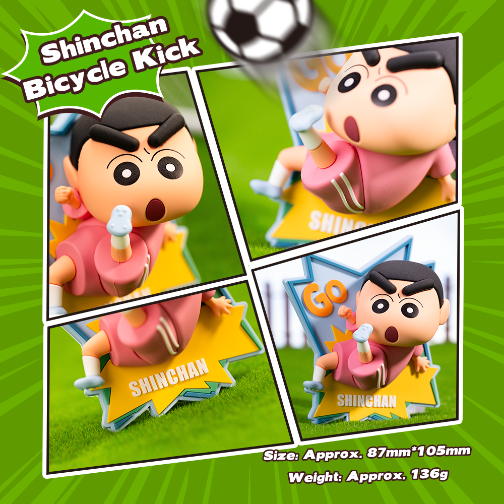 REGO Communication Sdn Bhd - Rock Space | ROCK Crayon ShinChan Soccer Frenzy Series Fridge Magnets Blind Box