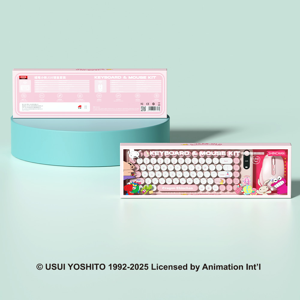 REGO Communication Sdn Bhd - Rock Space | ROCK Crayon ShinChan J10 Keyboard and Mouse Kit (Mouse only)