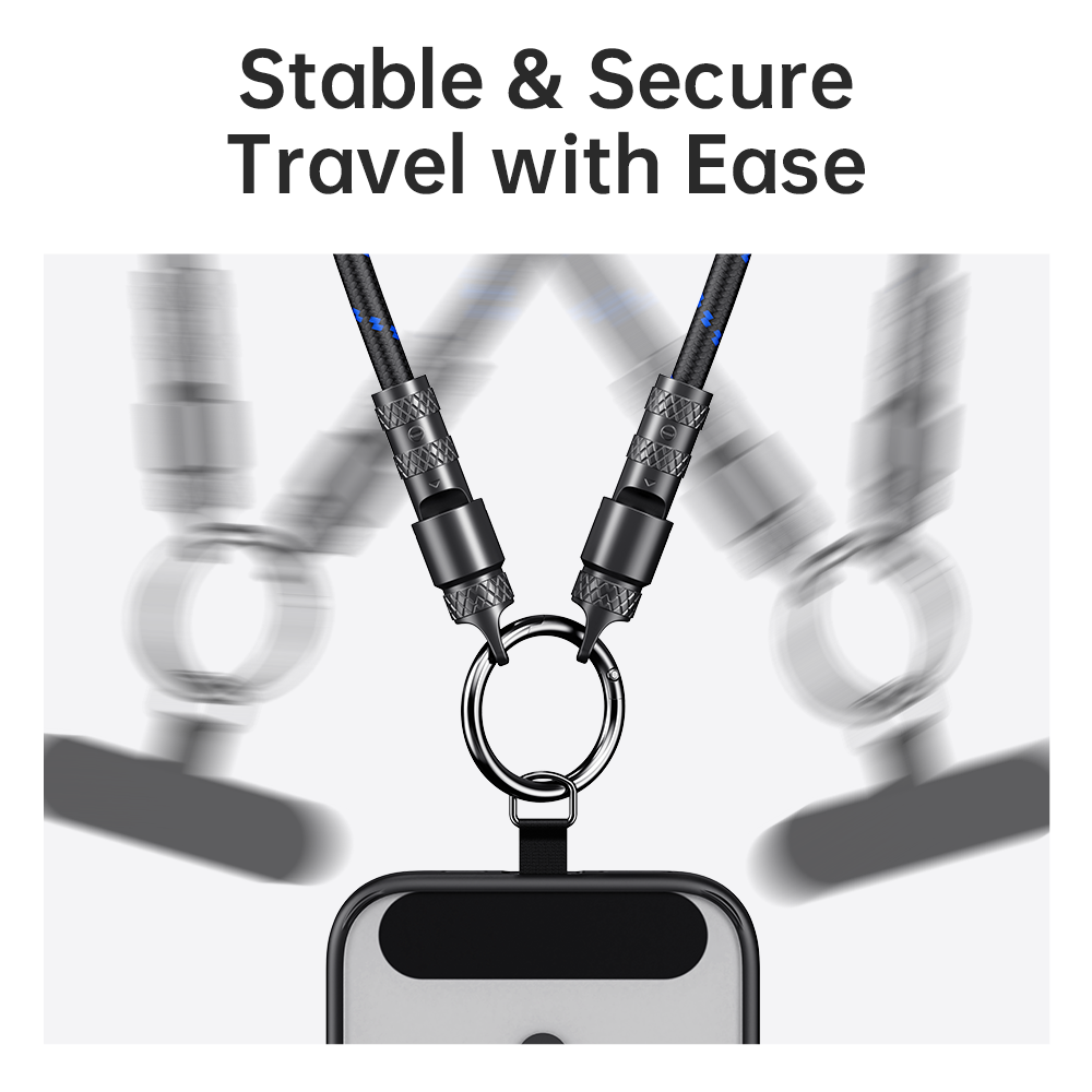 REGO Communication Sdn Bhd - Rock Space | ROCK R15 Phone Lanyard with Type C to C 60W Fast Charging Data Cable