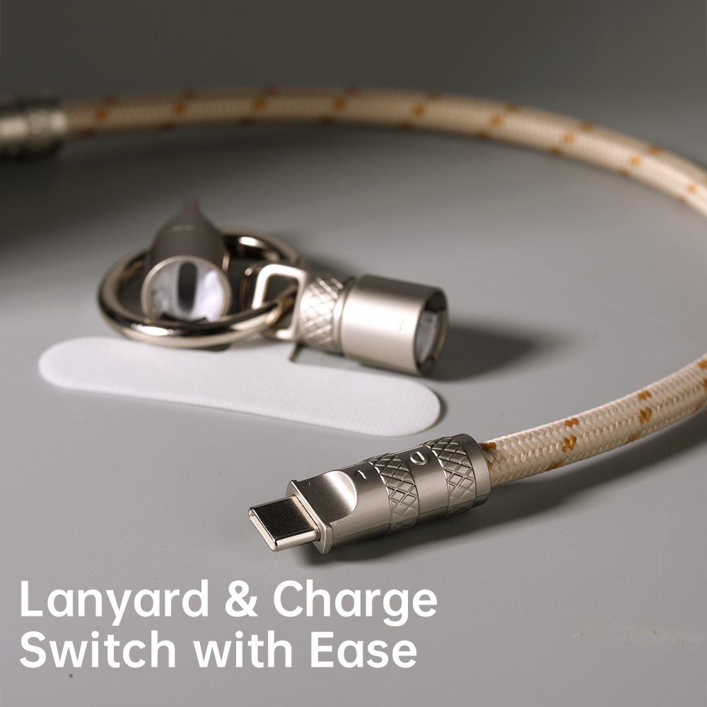 REGO Communication Sdn Bhd - Rock Space | ROCK R15 Phone Lanyard with Type C to C 60W Fast Charging Data Cable