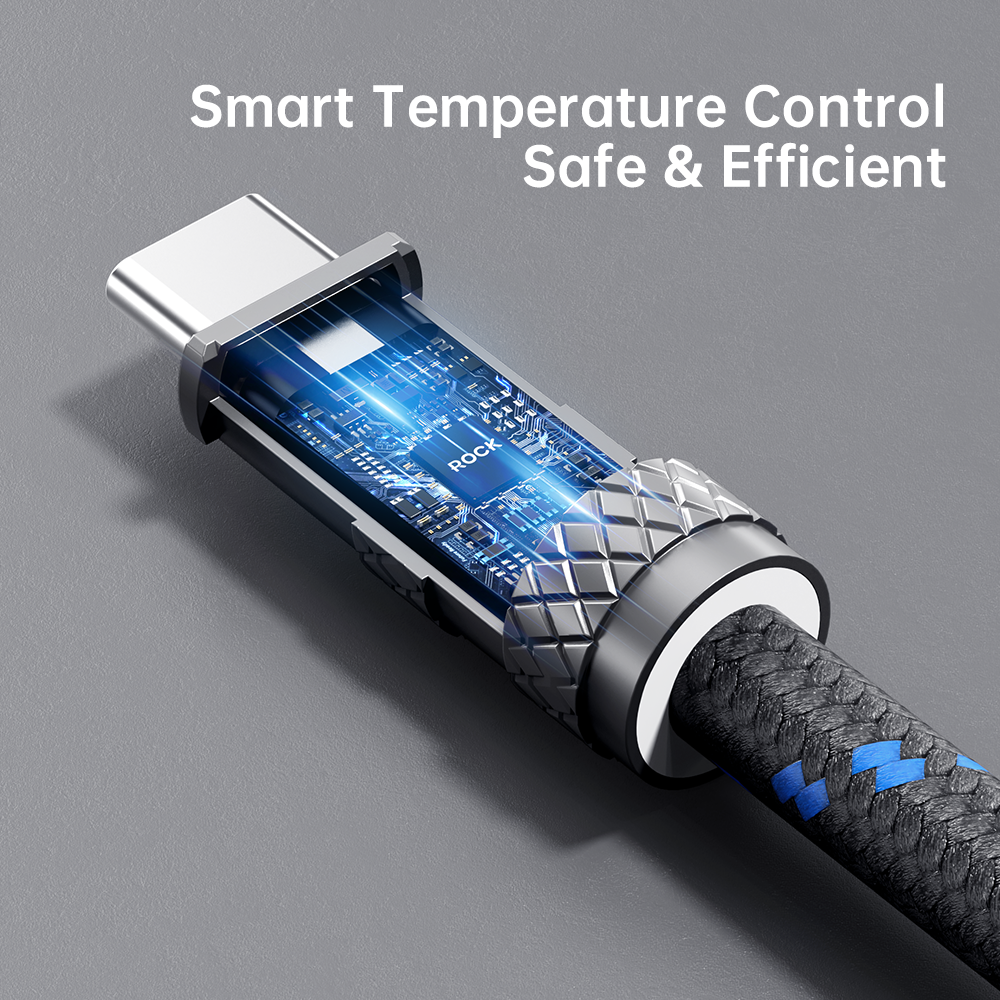 REGO Communication Sdn Bhd - Rock Space | ROCK R15 Phone Lanyard with Type C to C 60W Fast Charging Data Cable