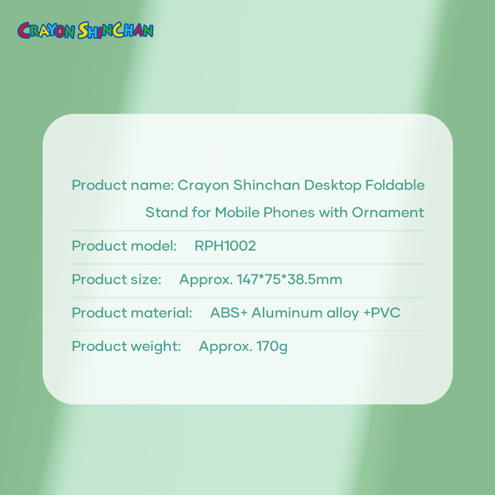 REGO Communication Sdn Bhd - Rock Space | ROCK Crayon Shinchan Desktop Foldable Stand for Mobile Phones with Ornament-Dinosaur