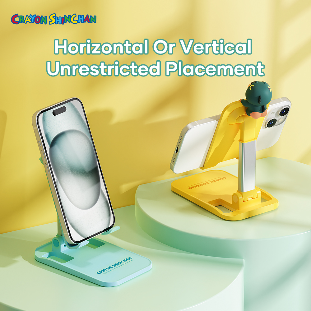 REGO Communication Sdn Bhd - Rock Space | ROCK Crayon Shinchan Desktop Foldable Stand for Mobile Phones with Ornament-Dinosaur