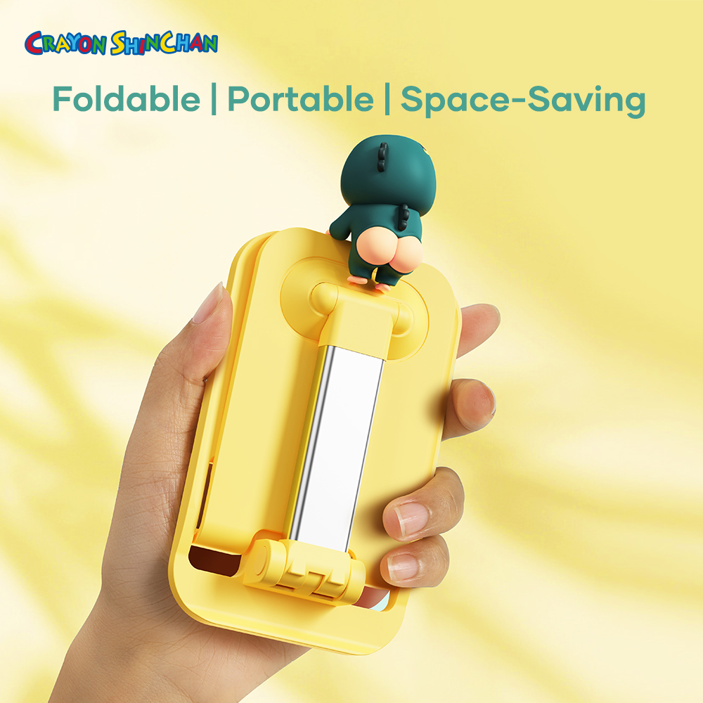 REGO Communication Sdn Bhd - Rock Space | ROCK Crayon Shinchan Desktop Foldable Stand for Mobile Phones with Ornament-Dinosaur