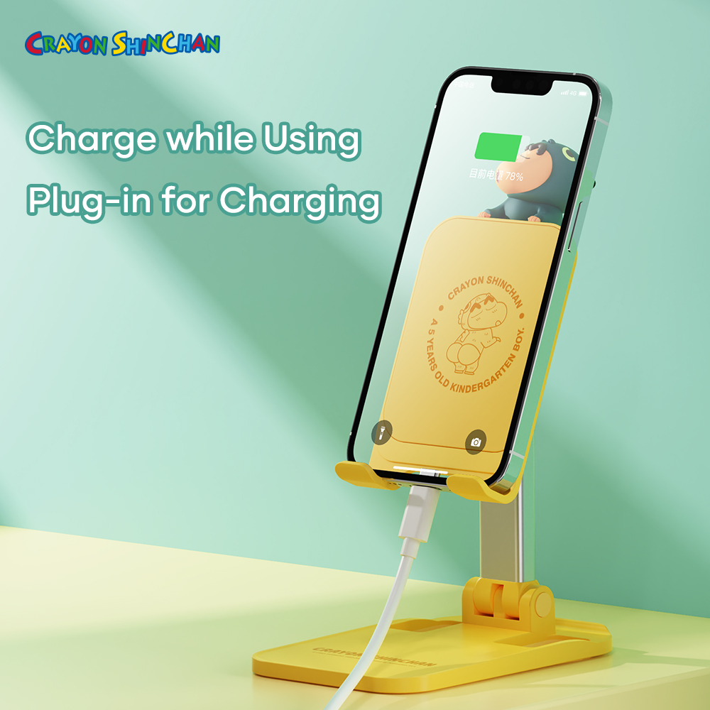 REGO Communication Sdn Bhd - Rock Space | ROCK Crayon Shinchan Desktop Foldable Stand for Mobile Phones with Ornament-Dinosaur