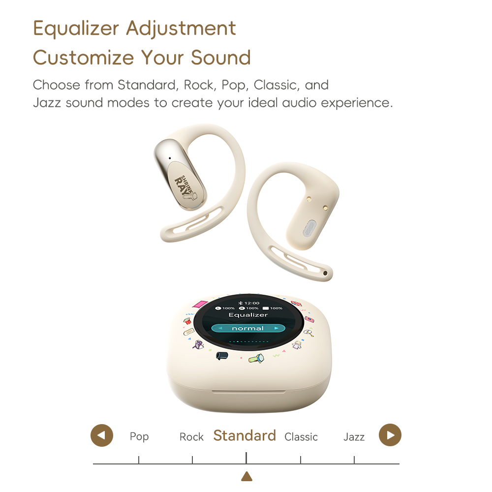 REGO Communication Sdn Bhd - Rock Space | ROCK Doraemon X918 Smart Touch Screen OWS Bluetooth Earphones