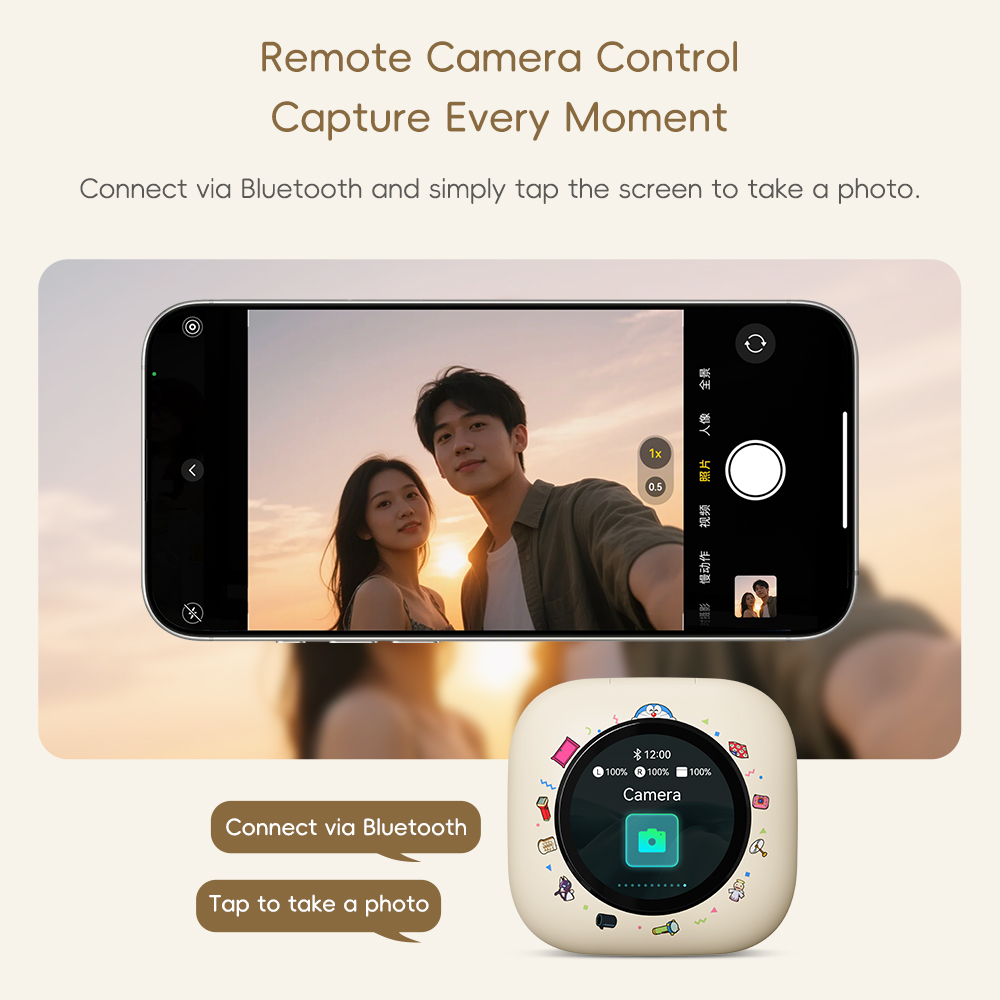 REGO Communication Sdn Bhd - Rock Space | ROCK Doraemon X918 Smart Touch Screen OWS Bluetooth Earphones