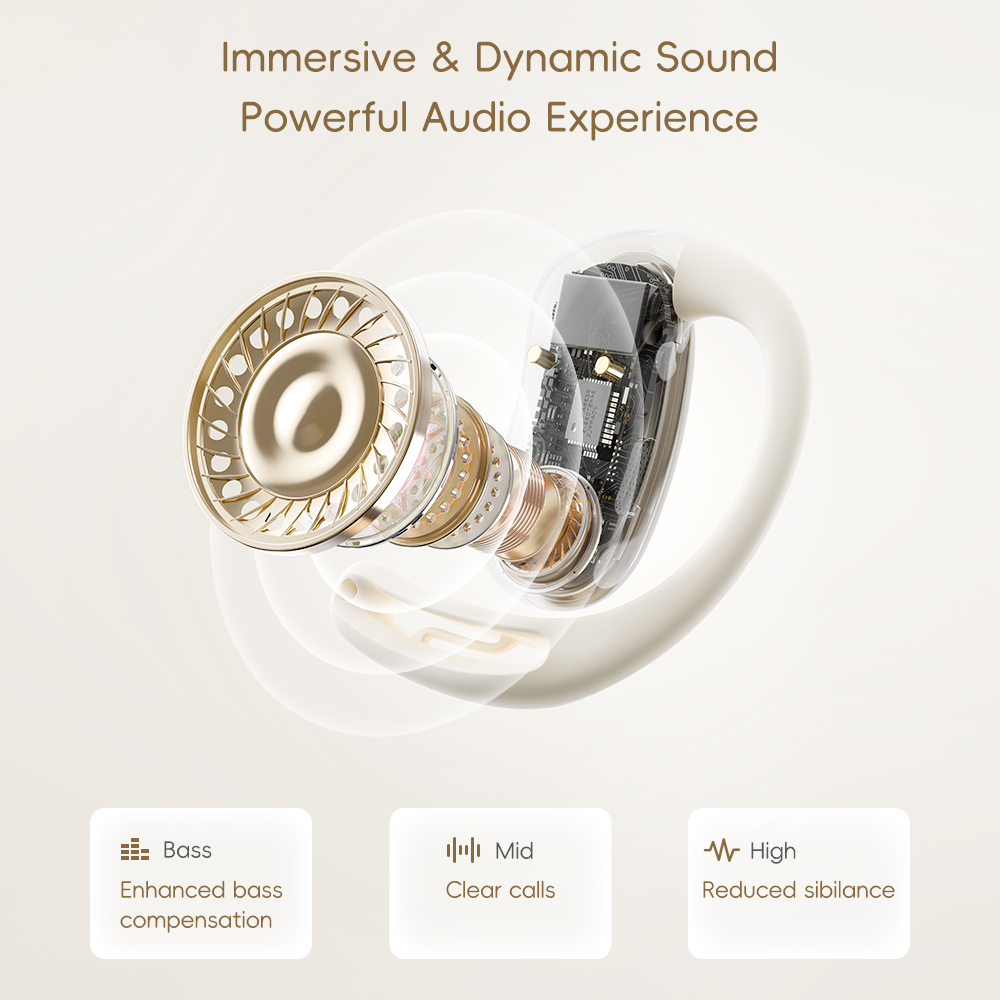 REGO Communication Sdn Bhd - Rock Space | ROCK Doraemon X918 Smart Touch Screen OWS Bluetooth Earphones