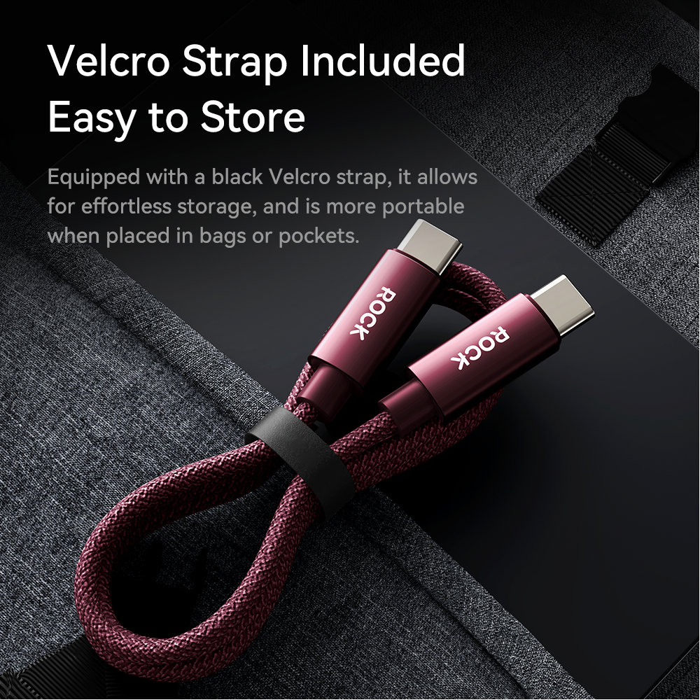 REGO Communication Sdn Bhd - Rock Space | ROCK Z28 Type-C to C PD 60W Metal Braided Fast Charging Cable