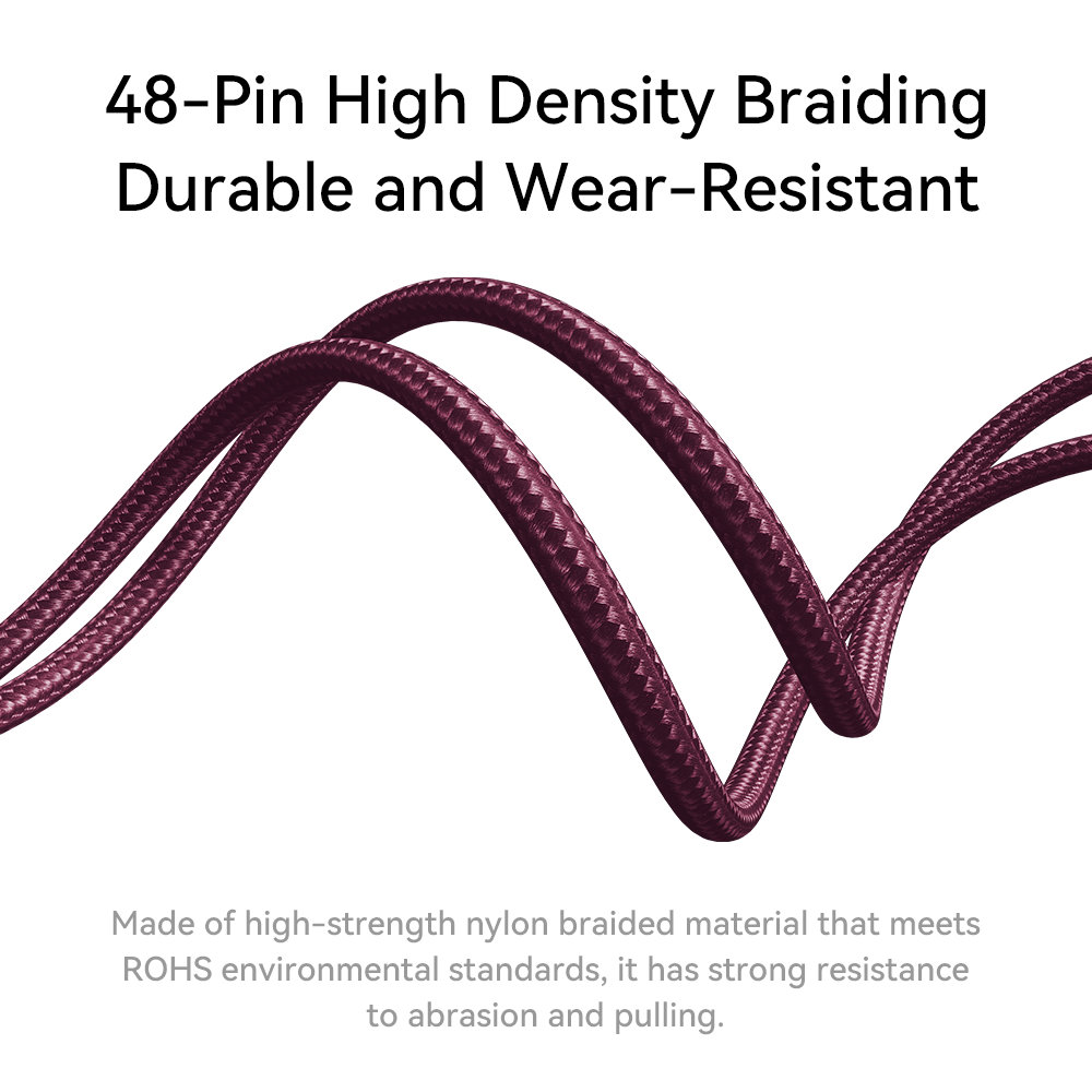 REGO Communication Sdn Bhd - Rock Space | ROCK Z28 Type-C to C PD 60W Metal Braided Fast Charging Cable